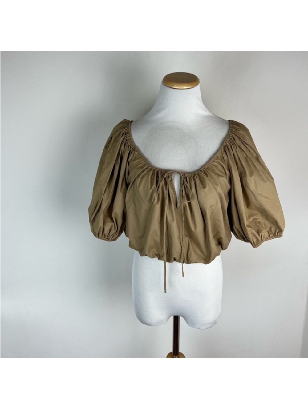 DOEN TOPAZ TOP - PRAIRIE SANDS Puff Sleeves Size S - Picture 3 of 10